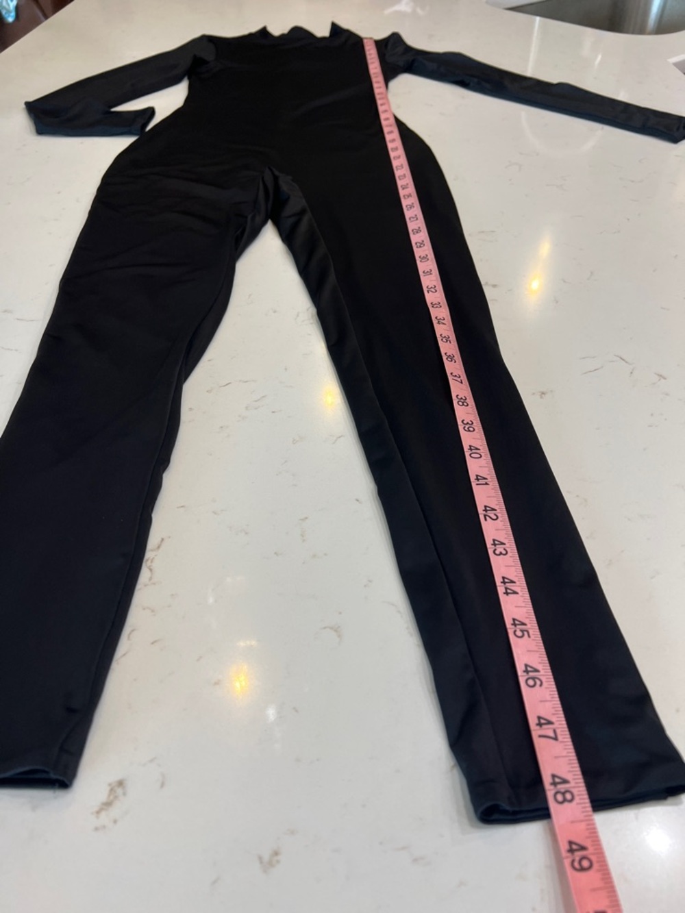 Oh Polly Musa Black Long Sleeve Unitard Jumpsuit Bodycon US 2 - Picture 11 of 12